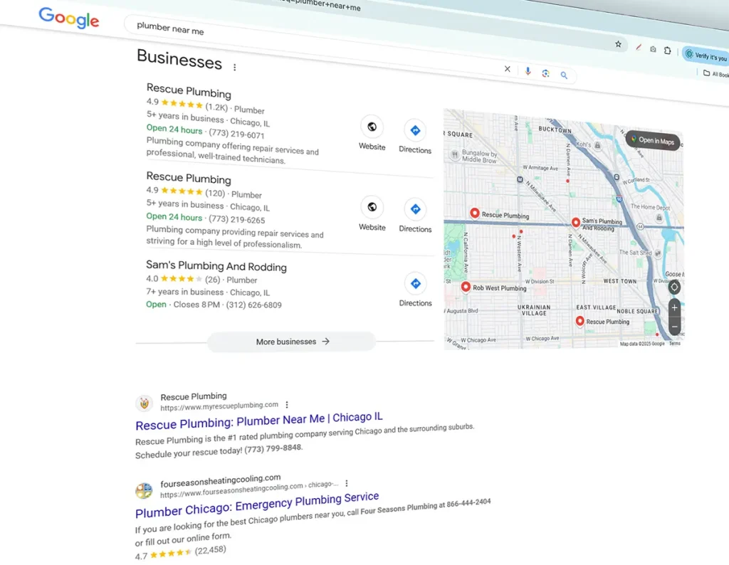 Digital marketing service search engine optimization